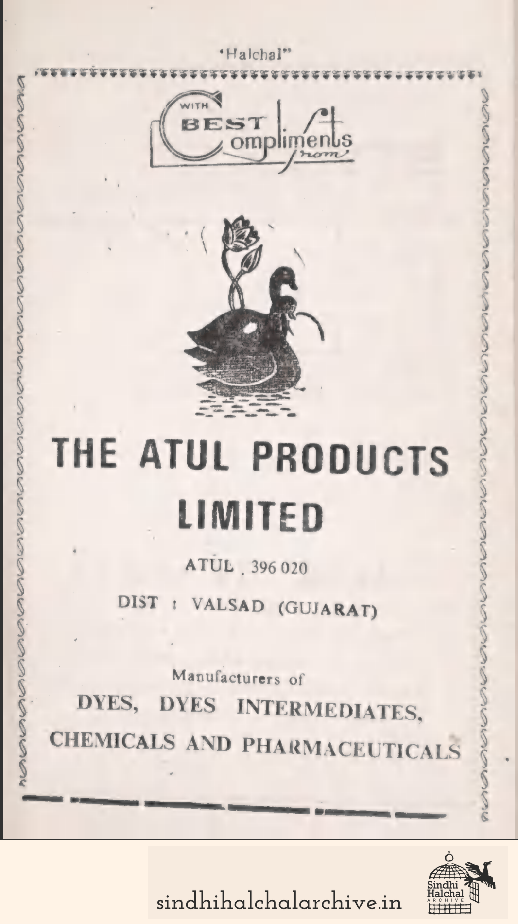 Image of AD THE ATUL PRODUCTS LIMITED